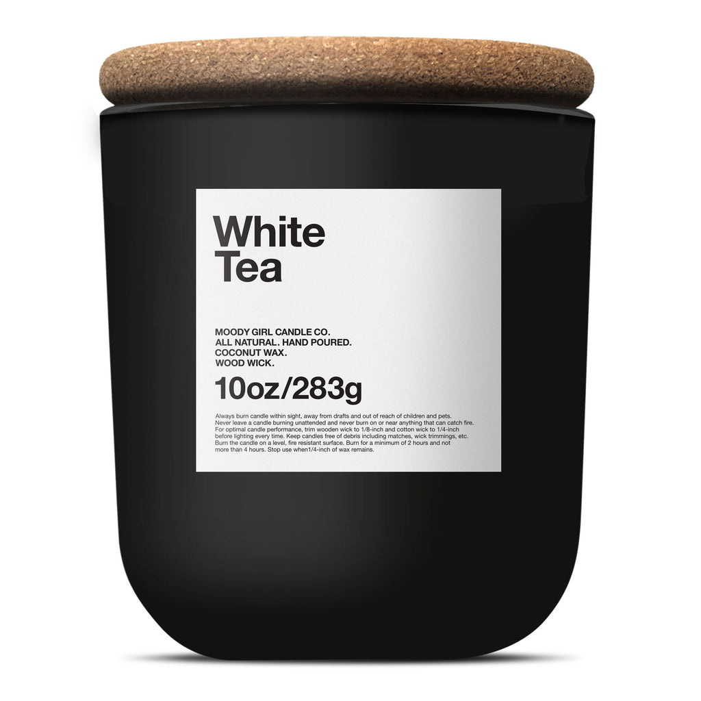 White Tea - Wood Wick - Matte Black