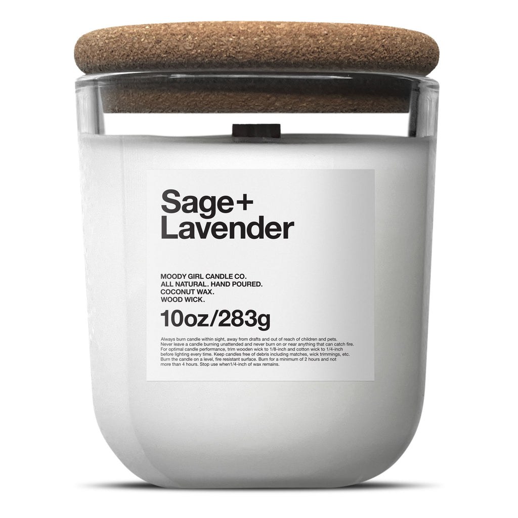 Sage + Lavender - Wood Wick - Clear